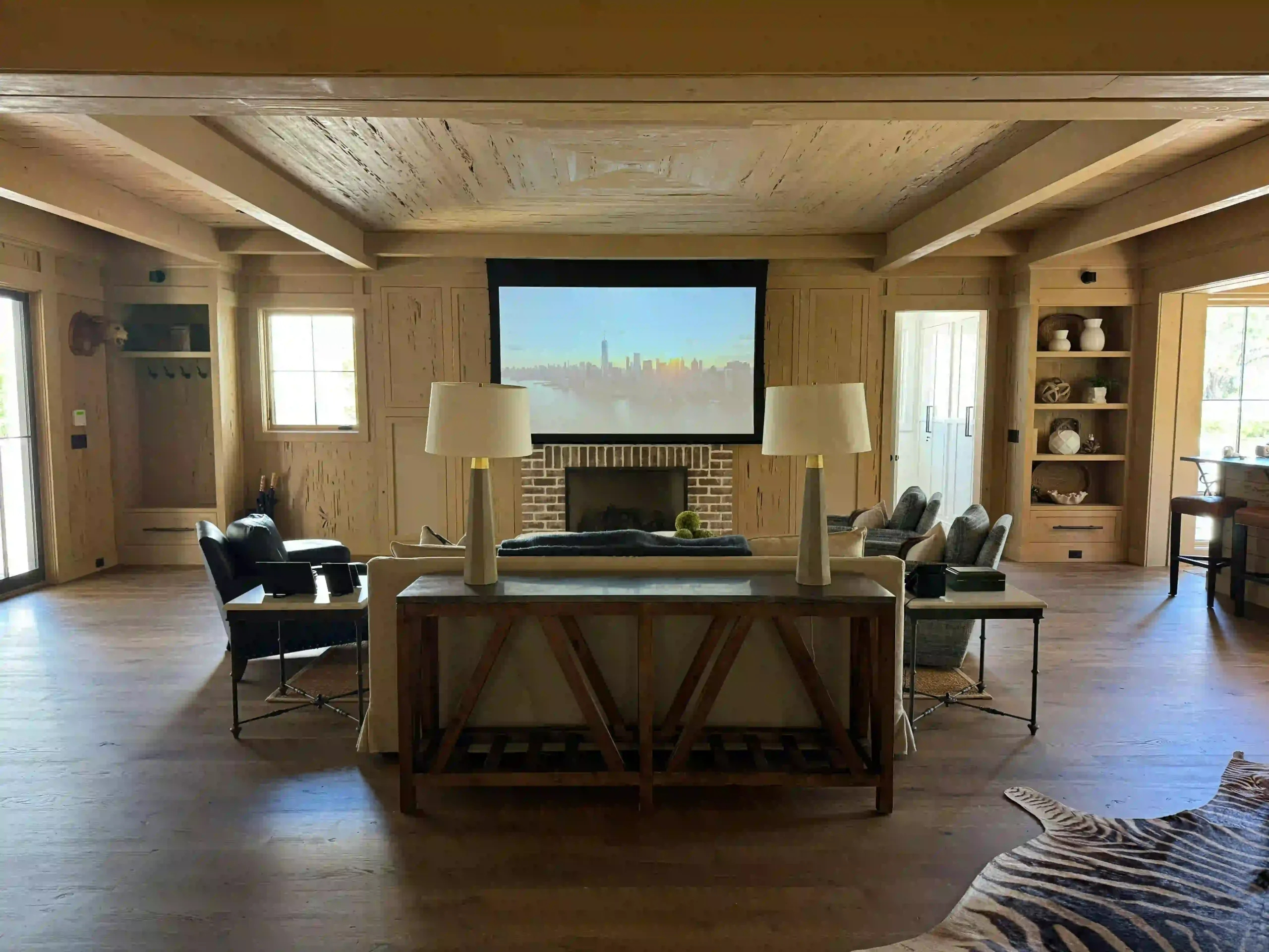Clean Wiring & Hidden Infrastructure​ home theater